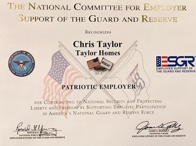 Support Of National Guard Certificate
