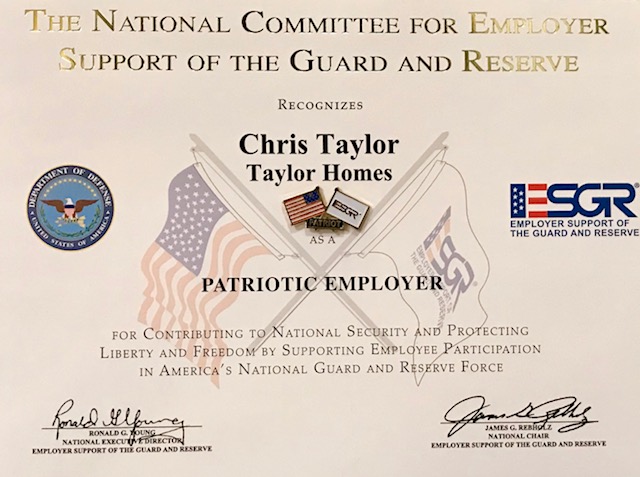 Community Involvement 14 Support Of National Guard Certificate