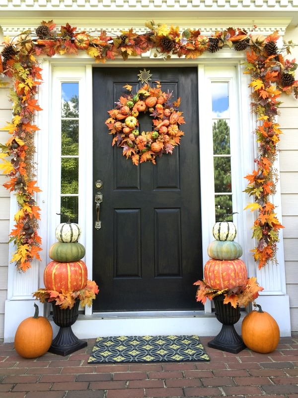 Decorating For Fall And Halloween Autumn Beauty Give Your Front Door Style With These Super Easy Ideas