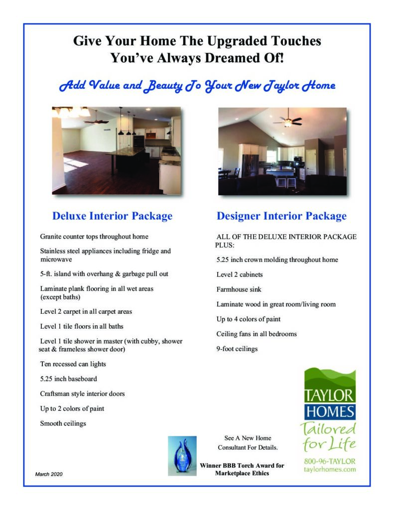 Interior Package Options
