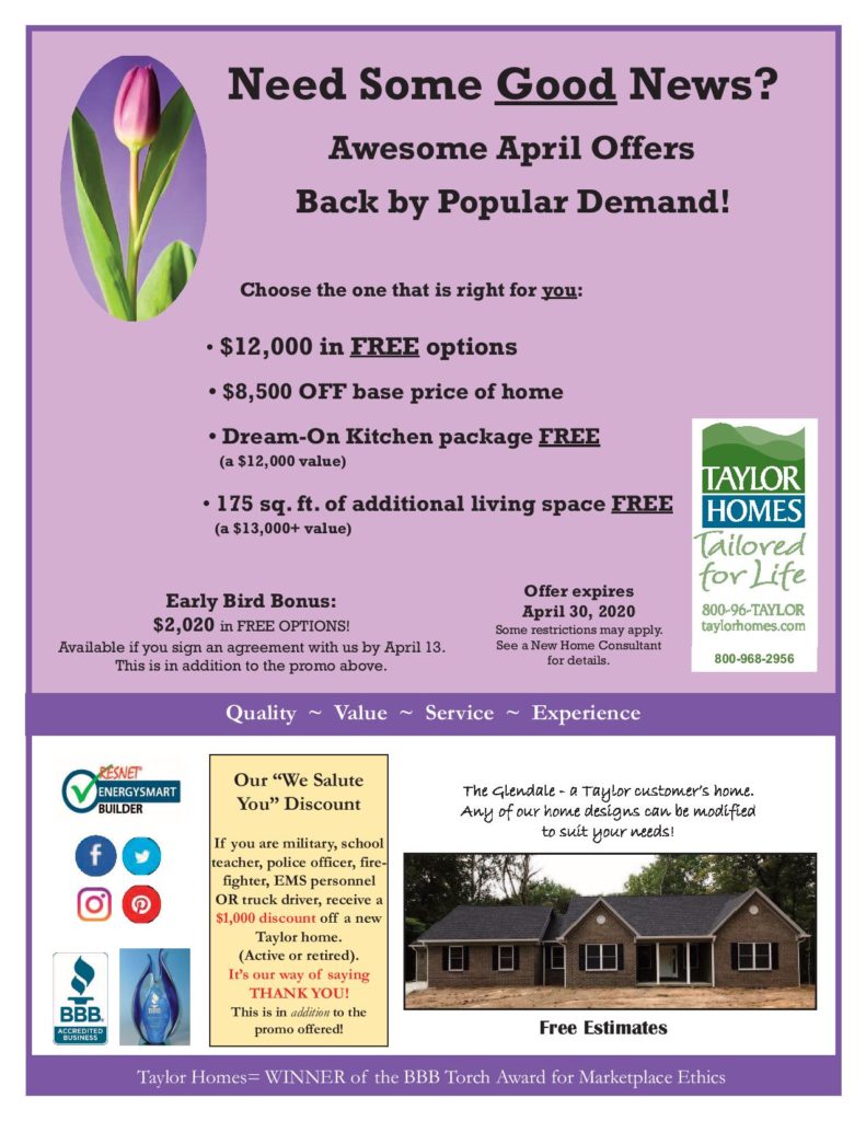 Awesome April Offers | April 2020 Specials April 2020 Promo New Page 001