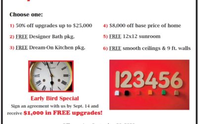 Sensational September Deals | September 2020 Specials | Taylor Homes