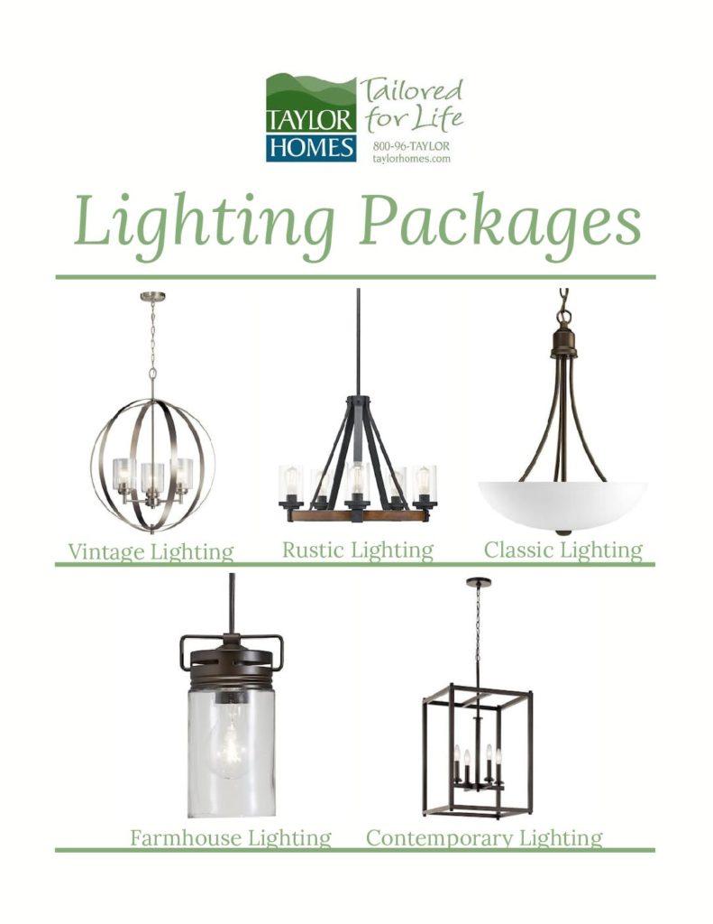 Taylor Homes Lighting Packages