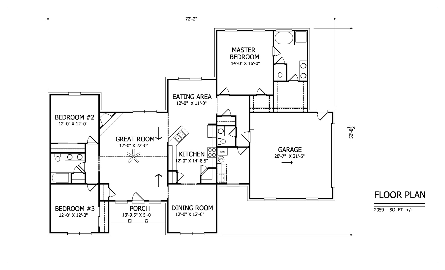 The Glendale Floor Plan | Taylor Homes Glendale Floor Large