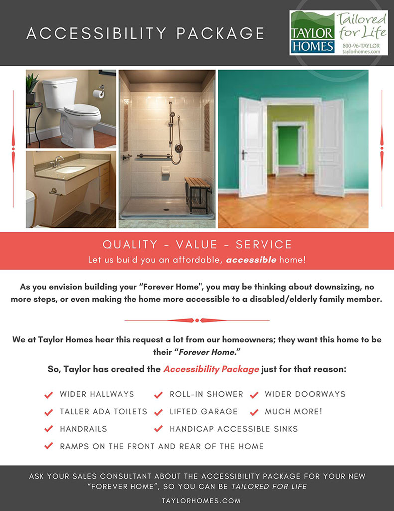 Taylor Homes Accessibility Packages