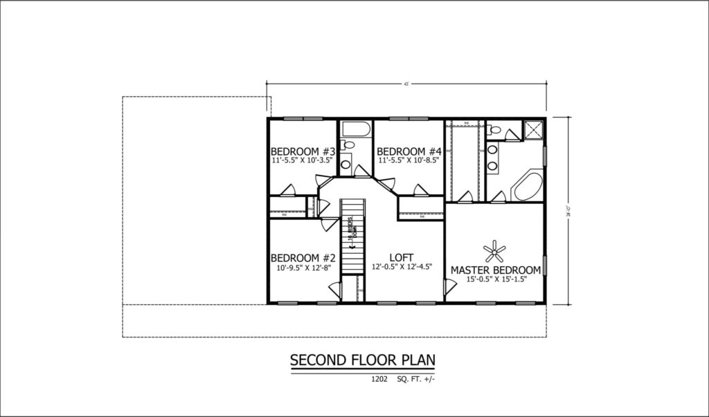 Featured Floor Plan | Pendleton Farmhouse PENDLETON FARMHOUSE Simplified 2nd Floor