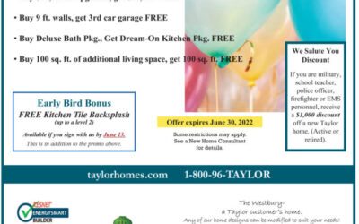 June 2022 Promotion | Taylor Homes