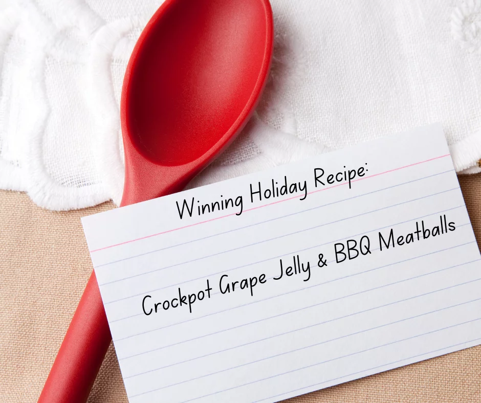 Holiday Giveaway Winning Recipe Winning Holiday Recipe Crockpot Grape Jelly Bbq Meatballs