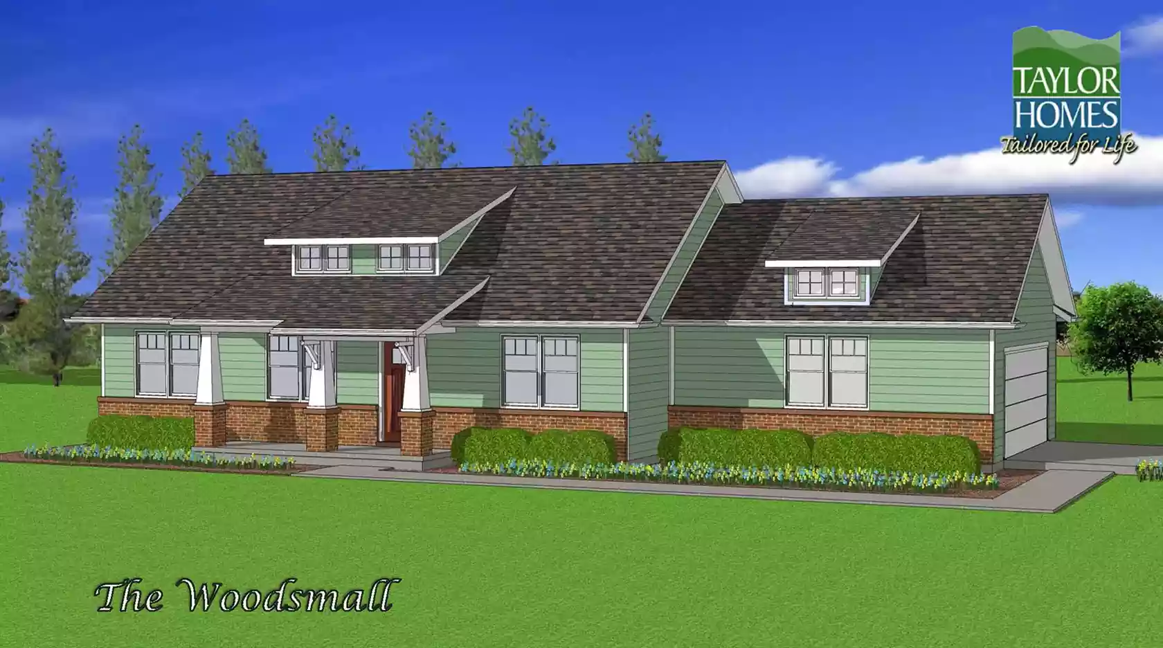 The Woodsmall Craftsman Style Home for Taylor Homes