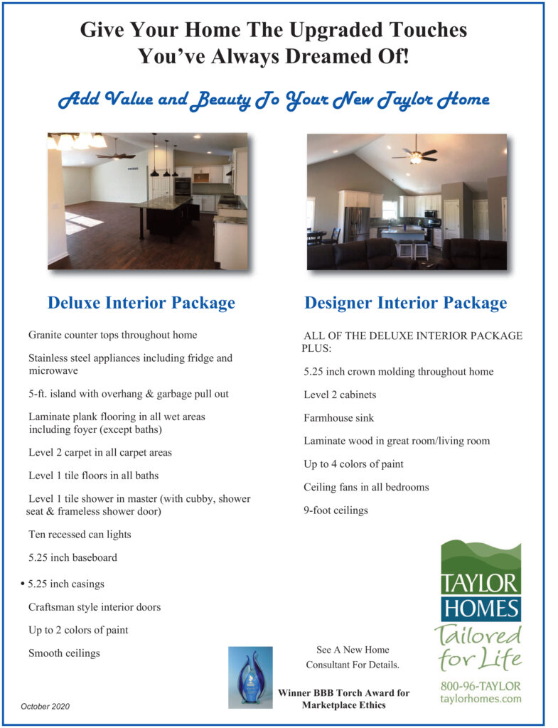Optional Packages Interior Packages Flyer No Prices Oct 2020