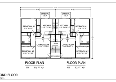 Duplex Home Designs 909 2Nd Floor