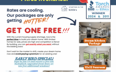 Beat The February Price Increase – Choose A Package for FREE