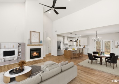 Exciting New Beginnings: Explore Recent Taylor Home Projects Bradley Living Kitchen Staged